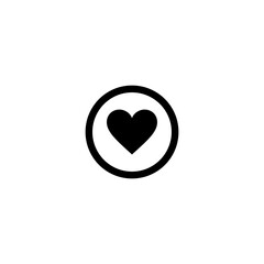 red heart icon vector