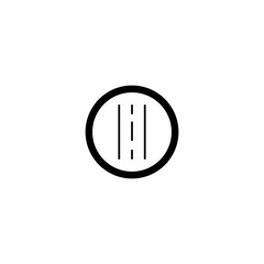 road vector icon button