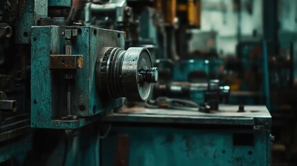 Fototapeta premium Industrial Machinery in Operation