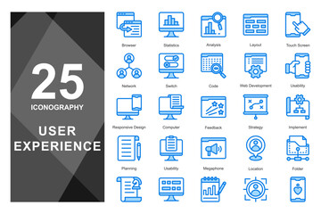 A collection of core UI components representing foundational UX elements.