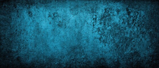 Obraz premium Moody Blue Concrete Texture Background Close Up Shot with Dark Edges and Rough Surface for Graphic Design and Wallpapers