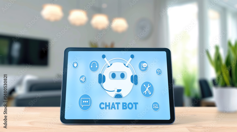 Poster chatbot software application for brisk online business that automatically reply to customer question