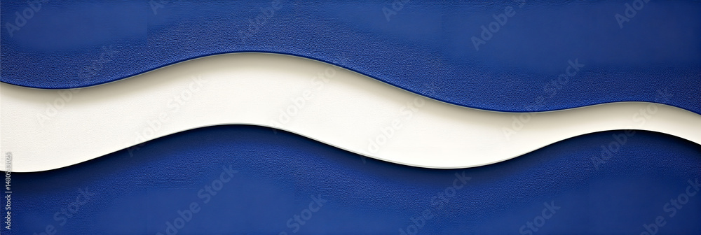 Poster abstract blue and white layered background with wavy design creating a modern and minimalist aesthet