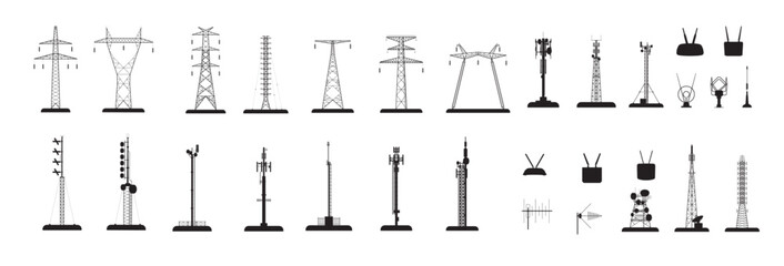 Set of Communication Towers