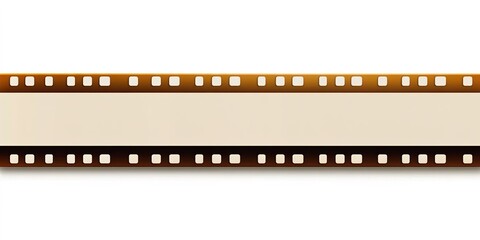 Obraz premium Blank Film Strip Isolated on White Background