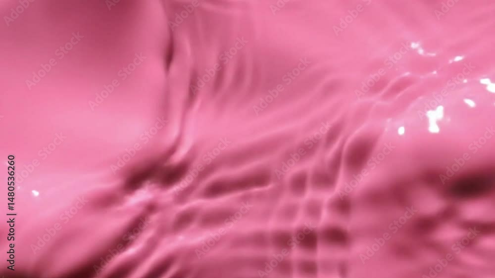 Poster Abstract Pink Liquid Surface with Subtle Ripples and Light Reflections