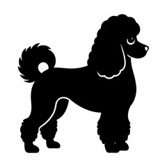 black silhouettes of dogs