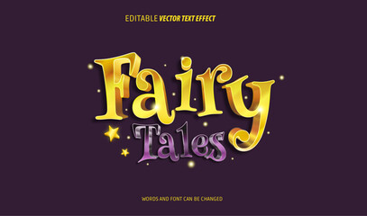 fairy tales editable text effect