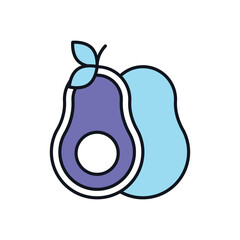 Avocado Vector icon