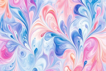 Colorful Abstract Marble Pattern. Colorful abstract marble pattern with swirls in pastel pink, blue, and purple tones, ideal for artistic backgrounds or decorative projects.
