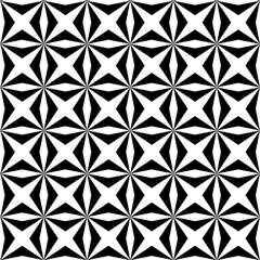 Fototapeta premium Seamless Black and White Geometric Pattern – Optical Illusion Abstract Background