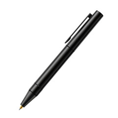 Sleek black pen elegant design professional writing tool perfect for on transparent background
