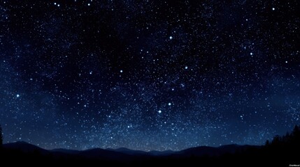 A 4K photo of perfect starry night sky background.