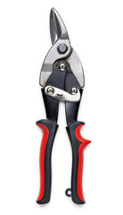 Heavy-Duty Industrial Iron Scissors isolated on white