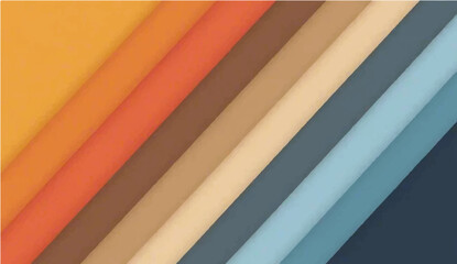 Fototapeta premium Colorful striped abstract background with retro textured design