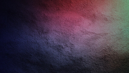 Abstract textured background with red and blue hues. A dark red, blue, and black grainy background with a noisy color gradient, creating a chaotic and abstract atmosphere, perfect for a banner,