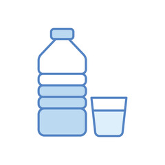 Fototapeta premium Water Bottle Vector icon