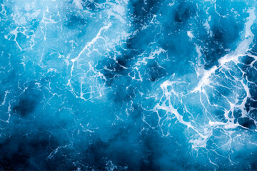 Sea water texture. Top view of captivating water with foam. Can be used in covers, packaging, posters, textures, wallpapers, art and design projects. Stylish vector illustration.