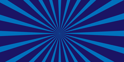 Vintage backdrop blue gradient starburst and sunburst ray. Modern light vector blue sunburst with rays vintage stripes wallpaper.  modern light ray sun art vintage backdrop texture background.
