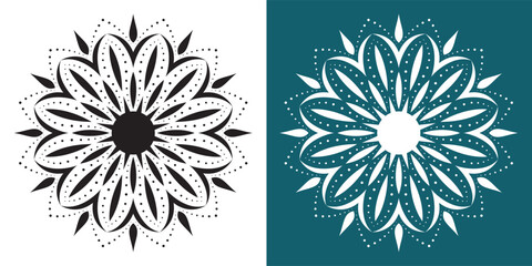 Unique Creative ornament flower mandala design.vector design, A design element for a creative mandala