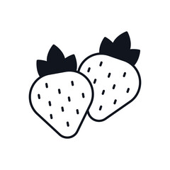 Strawberry Vector icon