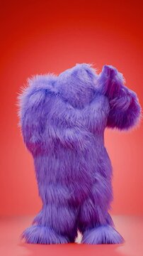dance background with yeti