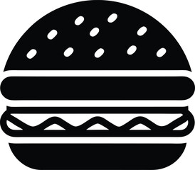 burger fast food icon vector illustration