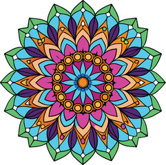 mandala pattern design icon 