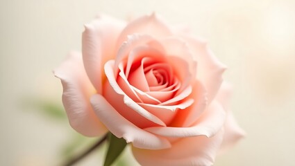 Pink rose close up. Generative Ai.