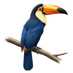 toucan isolated on white background