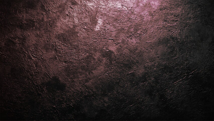 cracked stone wall background close up. Maroon grungy background
