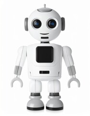 Toy robot isolated on white