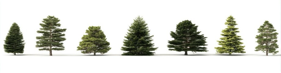 Variety of Coniferous Trees (2)