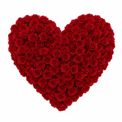 Red Rose Heart: Valentine's Day Flowers