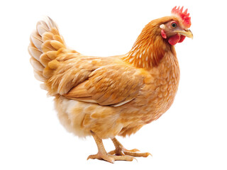 Fototapeta premium chicken hen isolated on white background , PNG