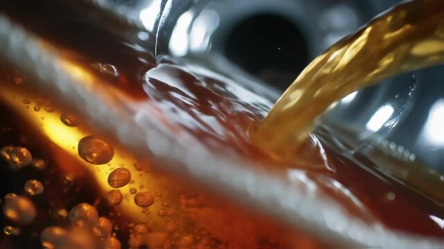 Closeup view of hightech machinery within a bioreactor capturing the intricate process of polymerization as vibrant strands of synthetic silk emerge from a swirling vortex.