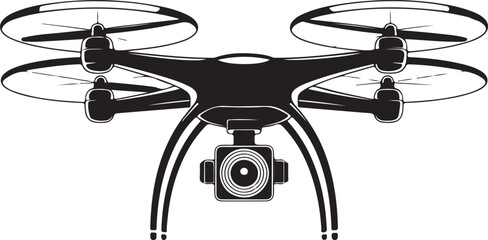 Vector drone icon black design