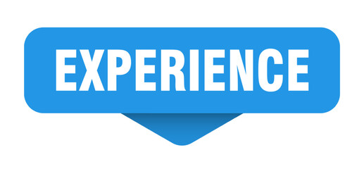experience sticker. experience sign on transparent background
