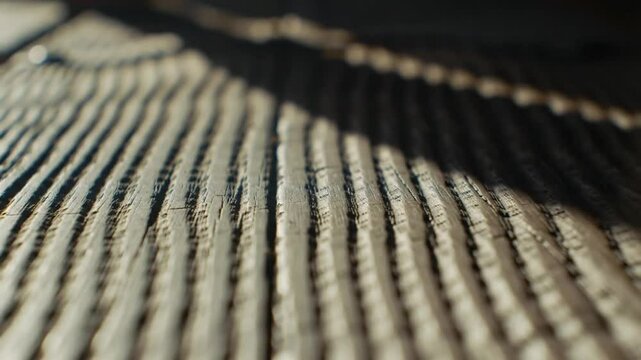 Sunlit Wood Grain Background Texture with Contrasting Shadow Play