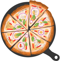 pizza vector illustration