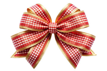 red bow isolated on white background