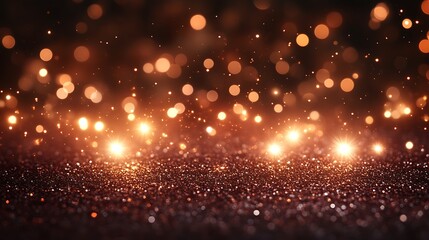 Obraz premium Abstract holiday background of warm, glowing lights.