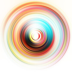 Obraz premium Colorful radial motion effect. Abstract rounded background. Color curves and sphere. Multi color gradient rings and circles wallpaper. Colored texture backdrop and banner.
