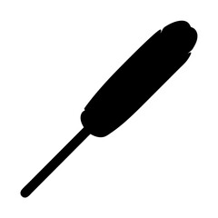 Stylized Black Silhouette Image of a Cleaning Duster for Dusting Surfaces