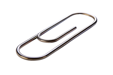 paper clip isolated on white background
