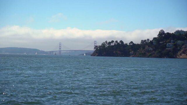 View of Golden Gate Bridge from Tiburon California