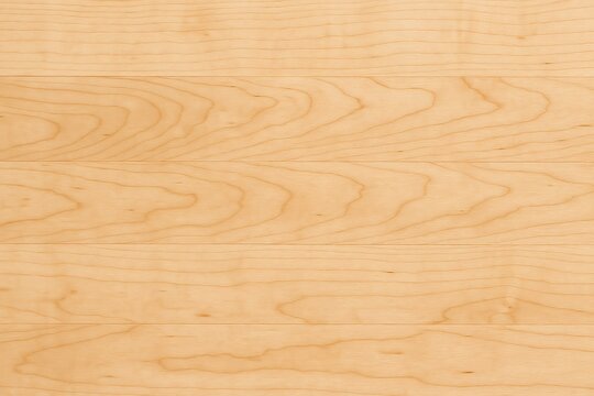 A seamless texture of light maple wood panels with fine grain lines, perfect for use in interior design, furniture, and background applications