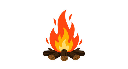 A cozy campfire with a warm, inviting glow, perfect for stories, roasting marshmallows, and creating lasting memories.