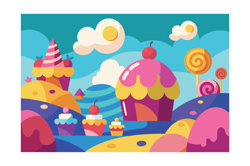 easter greeting card with eggs