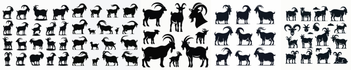Vector goat silhouette